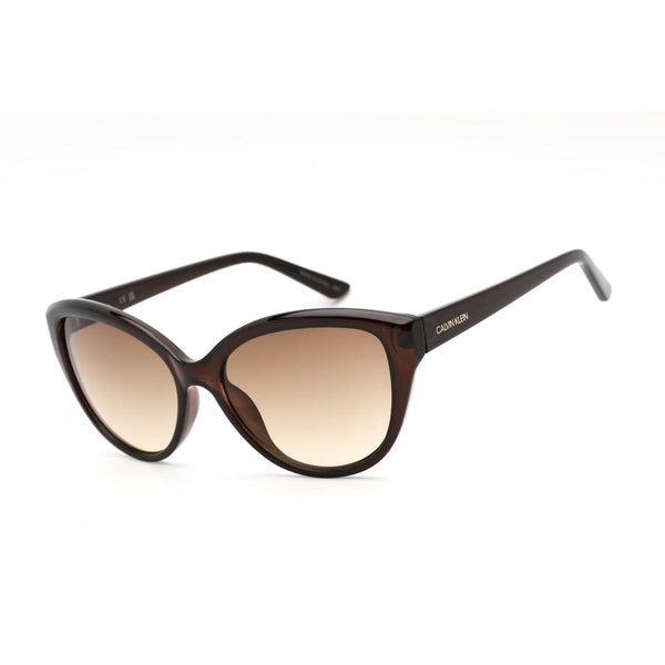 Calvin Klein Retail CK19536S Sunglasses Crystal Brown / Brown-AmbrogioShoes