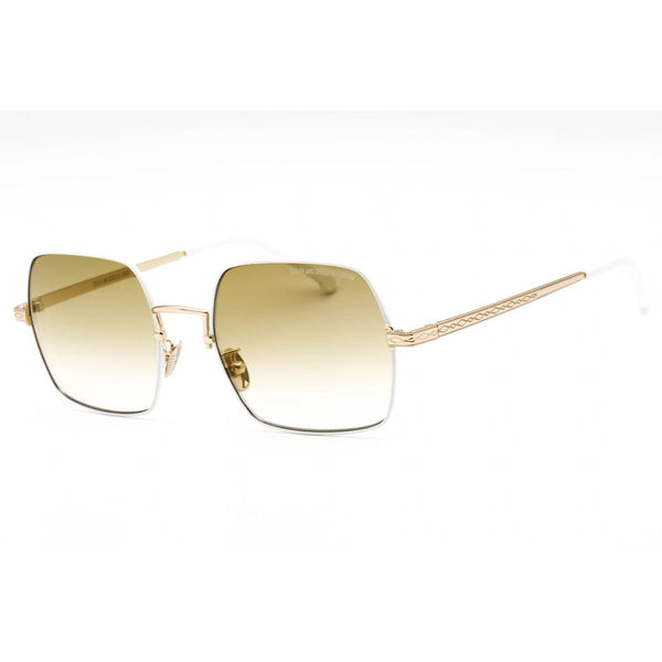 Cutler and Gross CG1300S Sunglasses GOLD/WHITE/METALLIC / Brown-AmbrogioShoes