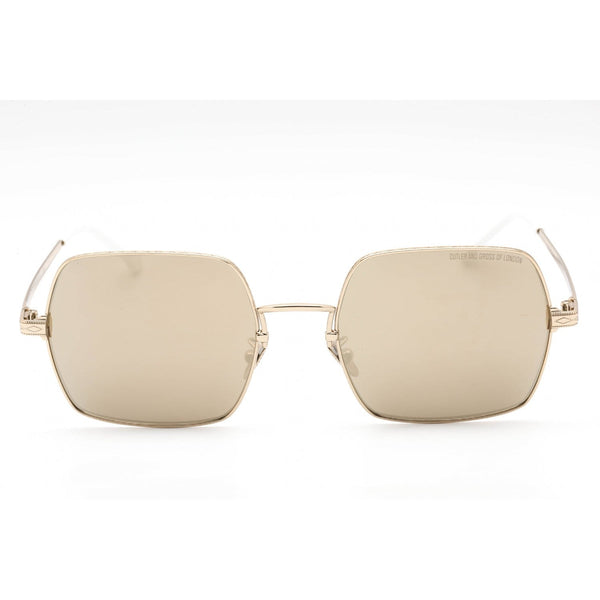 Cutler and Gross CG1300S Sunglasses GOLD/WHITE/METALLIC / Grey-AmbrogioShoes